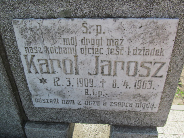 Karol Jarosz 1909 Biechowo - Grobonet - Wyszukiwarka osób pochowanych