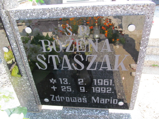 Bożena Staszak 1961 Biechowo - Grobonet - Wyszukiwarka osób pochowanych