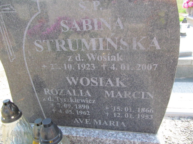 Rozalia Wosiak  1890 Biechowo - Grobonet - Wyszukiwarka osób pochowanych