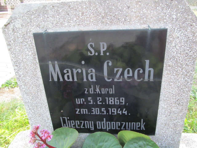 Maria Czech 1869 Biechowo - Grobonet - Wyszukiwarka osób pochowanych