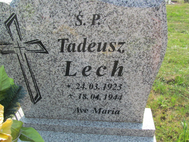 Tadeusz Lech 1923 Biechowo - Grobonet - Wyszukiwarka osób pochowanych