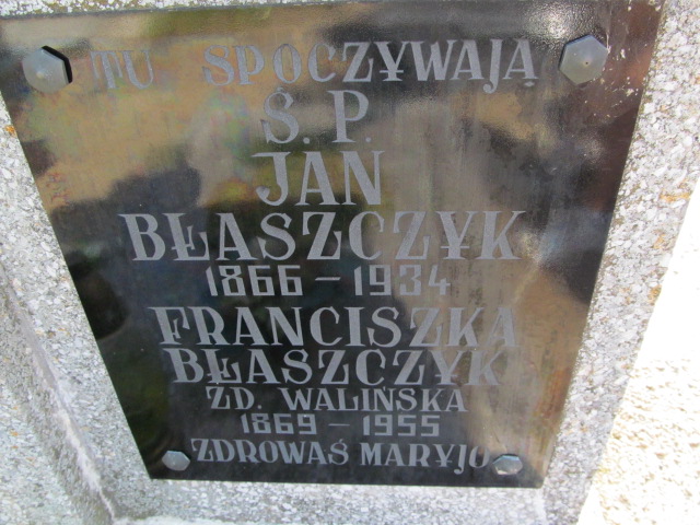 Jan Błaszczyk 1866 Biechowo - Grobonet - Wyszukiwarka osób pochowanych