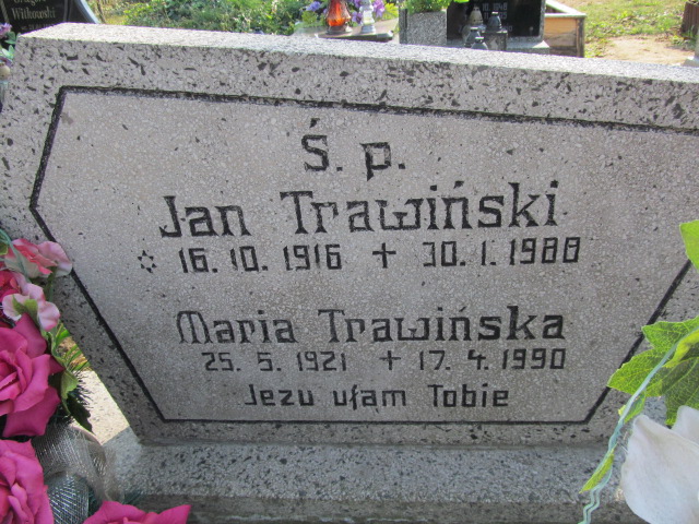 Maria Ewa Trawińska 1921 Biechowo - Grobonet - Wyszukiwarka osób pochowanych
