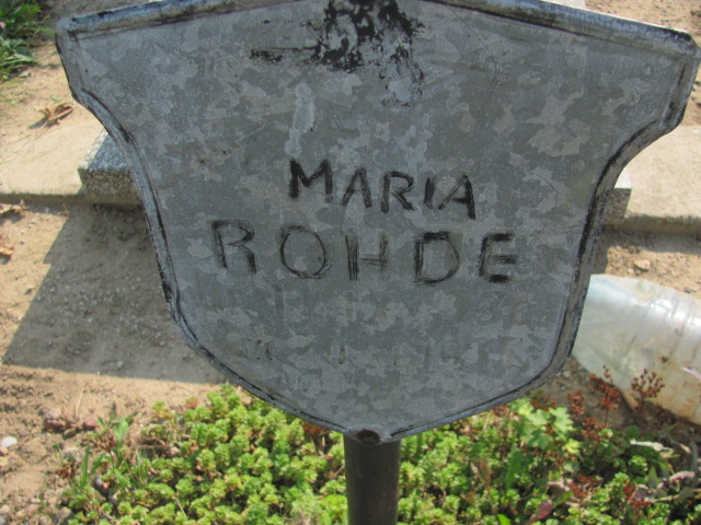 Maria Rohde 1928 Biechowo - Grobonet - Wyszukiwarka osób pochowanych