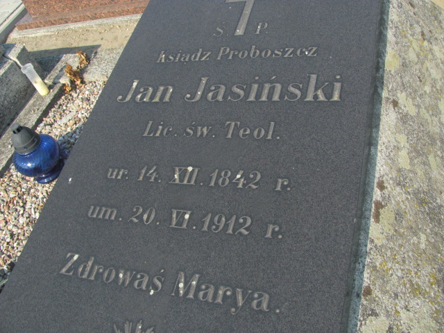 Jan Jasiński 1842 Biechowo - Grobonet - Wyszukiwarka osób pochowanych