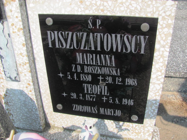 Marianna Piszczatowska  1880 Biechowo - Grobonet - Wyszukiwarka osób pochowanych