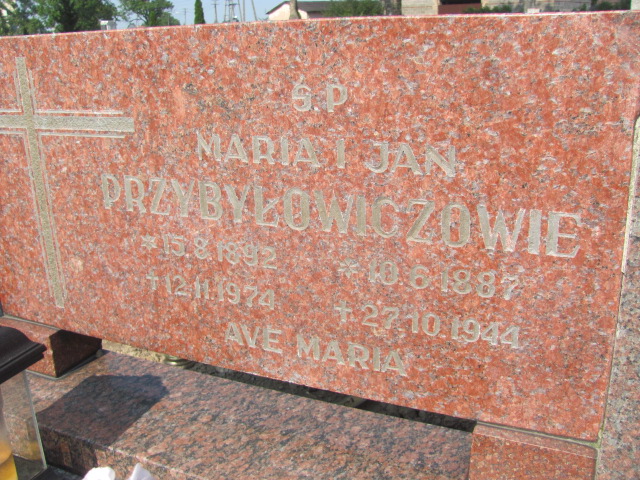 Jan Przybyłowicz 1887 Biechowo - Grobonet - Wyszukiwarka osób pochowanych