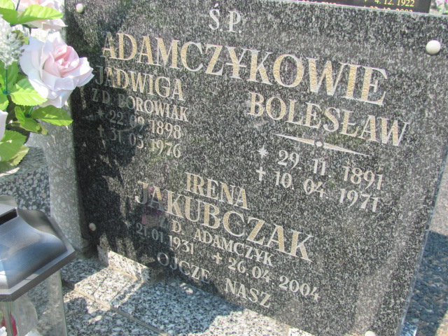 Irena Jakubczak 1931 Biechowo - Grobonet - Wyszukiwarka osób pochowanych