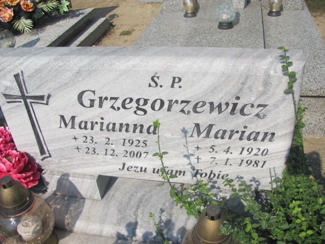 Marian Grzegorzewicz 1920 Biechowo - Grobonet - Wyszukiwarka osób pochowanych